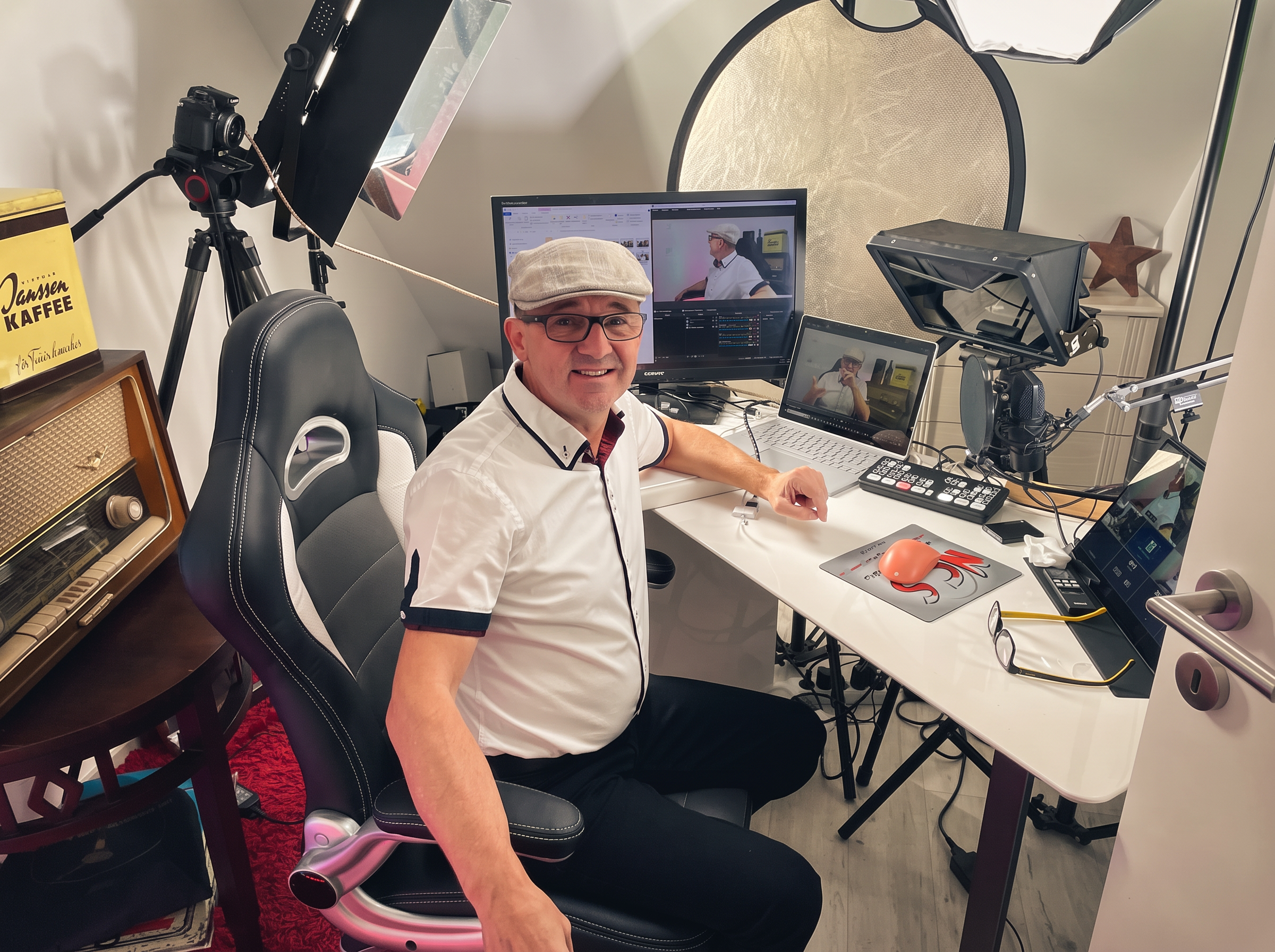 Bernhard Beise in seinem Studio