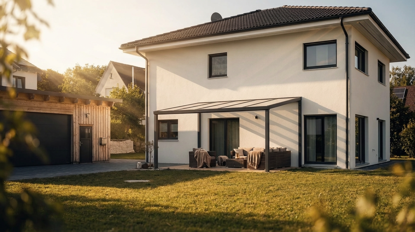 Ferienwohnung Landruhe mit Terrasse und Garten