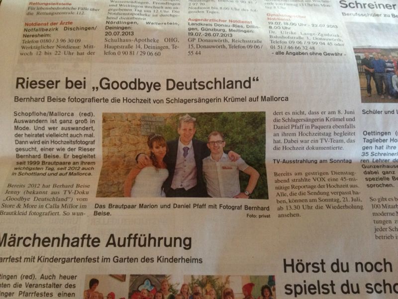 Bernhard Beise mit VOX Goodbye Deutschland auf Mallorca